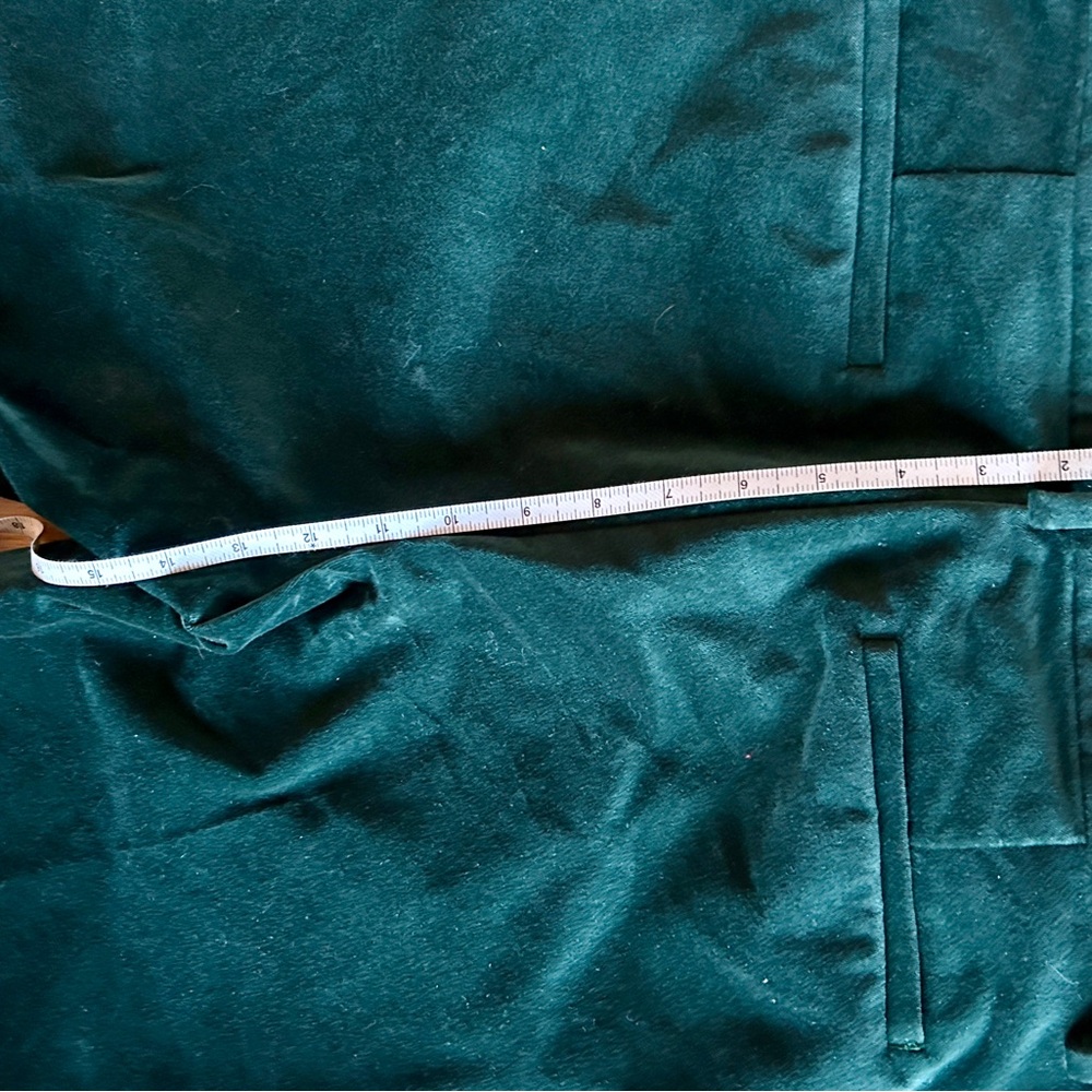Loft forest green velvet chinos